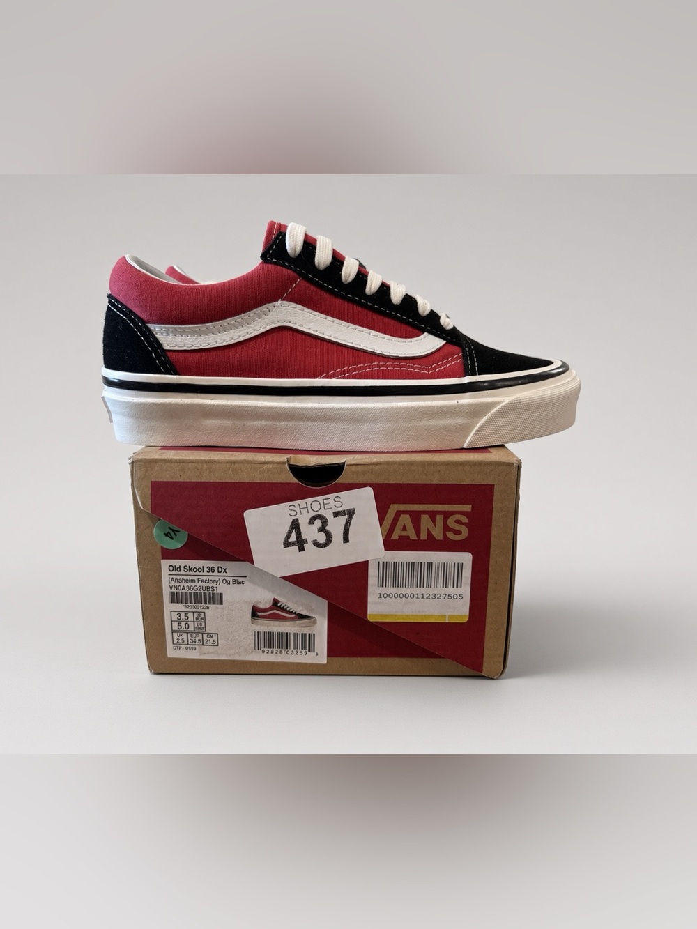 Vans Old Skool 36 DX Anaheim Factory “OG Black/Red”
SKU: VN0A38G2UBS1